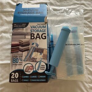 Essentials Garment Vacuum Storage Bags - Clear
